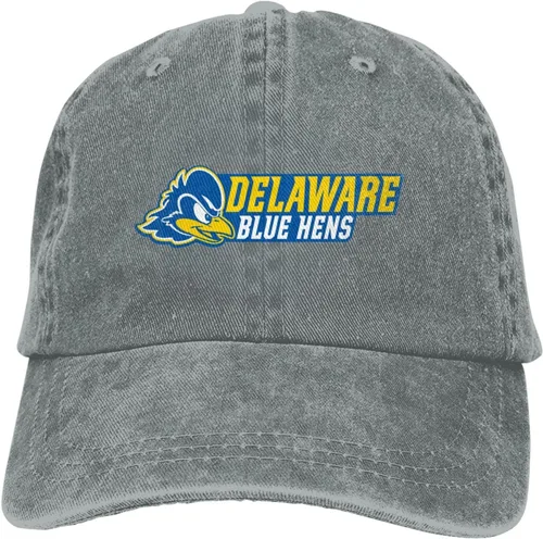 Vista 9 de Lujzwop Gorra de béisbol ajustable con logotipo de la Universidad de Delaware, gorra de vaquero de algodón, a la moda para hombre y mujer
