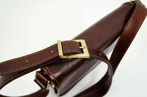 Vista 8 de Bolso bandolera de cuero para hombre bolso cruzado hecho a mano bolso de hombro resistencia al tiempo