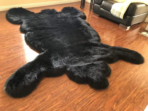 Vista 27 de LAMBZY - Alfombra de piel de oveja sintética súper suave hipoalergénica sedosa, estilo peluche de oso, para sala de estar, habitación de niños, sofá