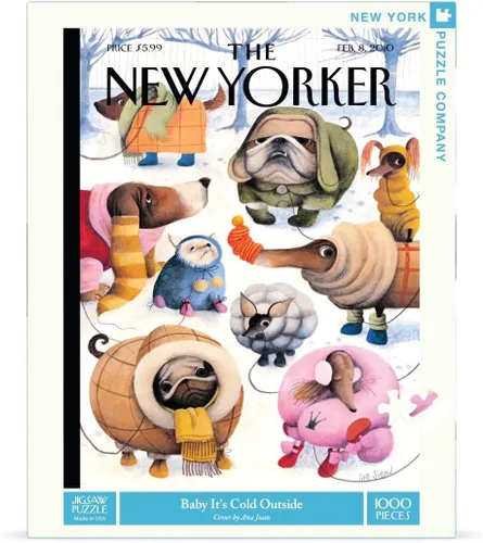 Vista 3 de Nueva York Puzzle Company – New Yorker Baby It 's cold outside – rompecabezas de 1000 piezas.