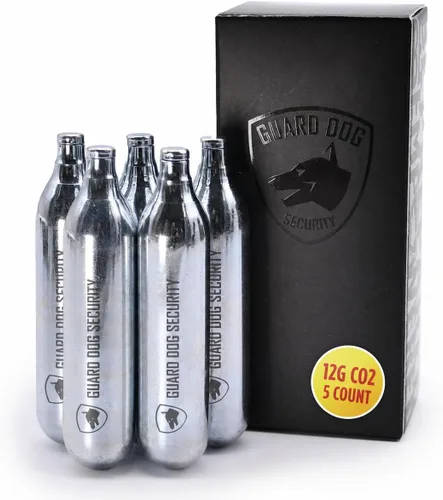 Vista 14 de Guard Dog Security 8 Gram / 12 Gram Co2 Cartridges, Non-Threaded for BB Gun, BB Pistol, Airsoft Pistol, and Paintball Markers, Snug fit, Solid Seal