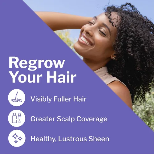 Vista 3 de Shapiro MD Hair Growth Experts Minoxidil Solución tópica al 2% para mujeres, el suero promueve el recrecimiento del cabello al reactivar