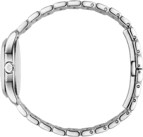 Vista 4 de Gucci 'G-Timeless' reloj de cuarzo de acero inoxidable plateado para mujer (Modelo YA126542), Movimiento de cuarzo