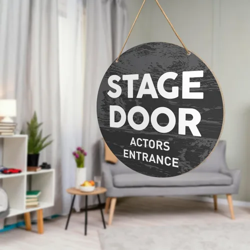 Vista 5 de Letreros de puerta de escenario para decoración de cine en casa, cine musical, letrero de entrada de puerta de escenario para actor, actriz