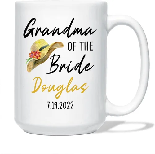 Vista 21 de Taza personalizada para la tía de la novia, taza de tía novia, regalo de boda para tía de la novia, regalo de tía de novia, taza de café de boda