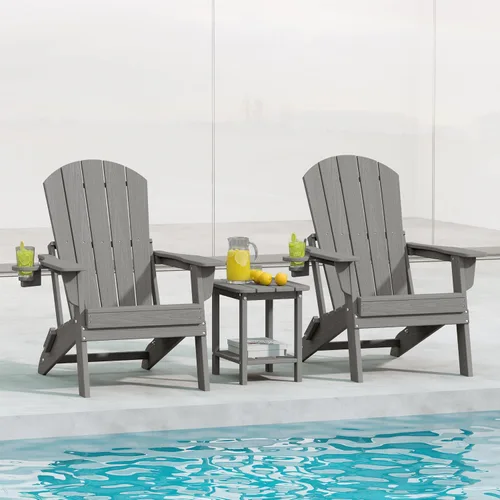 Vista 36 de HDPE Silla Adirondack plegable, Aruba