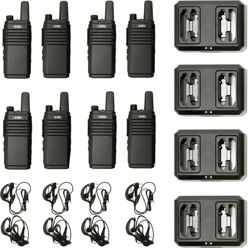 Vista 11 de BTECH FRS-B1 Paquete de 2 FRS Business, Walkie Talkies para adultos, NOAA, radio bidireccional de alto rendimiento. Kit completo con kit