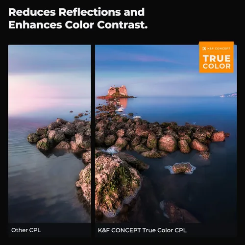Vista 4 de K&F CONCEPT 82mm True Color Variable ND2-32 & Polarizer in 1 Lens Filter