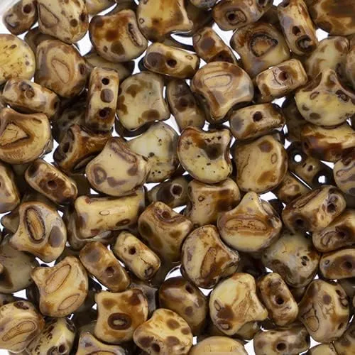 Vista 10 de John Bead Cuentas de hoja de Ginko checo de bronce de cristal de 1.76 oz de 0.295 in para hacer pulseras de joyería DIY