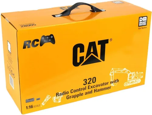 Vista 8 de Diecast Masters DCM/Racemasters 28005 1:16 RC Cat 320 Excavadora hidráulica