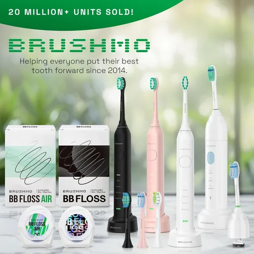 Vista 4 de Cabezales de cepillo de dientes de reemplazo Brushmo Total Clean, compatibles con los mangos de cepillo de dientes eléctricos Philips Sonicare