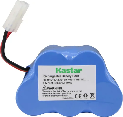Vista 2 de Kastar Batería V1911, 1 paquete, Ni-MH 6V 4000mAh, repuesto para XB1916 HHD10012 Euro-Pro Shark V1911 V1911N V1911-FS V1911FS TG-V1911-FS 2