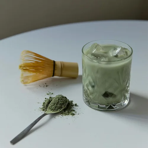 Vista 9 de Juego de batidor de matcha, juego de té Matcha incluido cuenco matcha, batidor de bambú matcha, cuchara, soporte para batidor de matcha, soporte