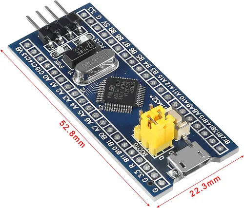 Vista 6 de 2PCS STM32F103C6T6 ARM STM32 Mínimo Desarrollo del Sistema Módulo de Junta de Aprendizaje