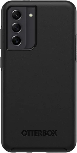 Vista 3 de OtterBox Funda para Galaxy S21 FE 5G (solo la serie) Symmetry - Negro, ultra suave, compatible con carga inalámbrica, bordes elevados para proteger