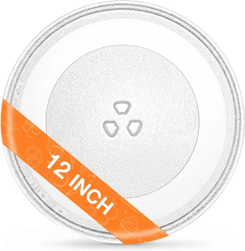 Vista 13 de Placa de vidrio giratoria de repuesto para microondas de 9.6 pulgadas/9.6 in / 24.5cm, bandeja de vidrio de repuesto para LG, GE, Magic Chef