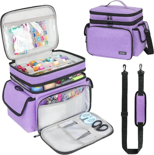 Vista 11 de LEFOR·Z Bolsa organizadora de suministros de costura pequeña