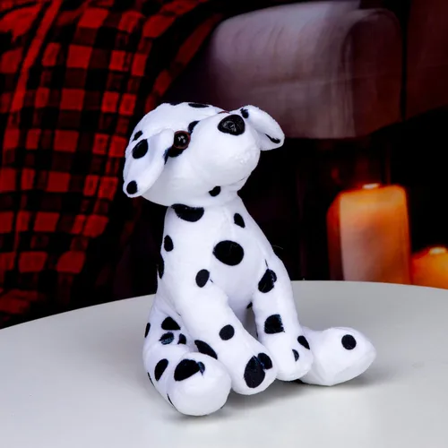 Vista 6 de Plushland Juguetes de peluche realistas de 8 pulgadas, figuras de peluche navideñas para niños, bebés para jugar con (nuevo dálmata)