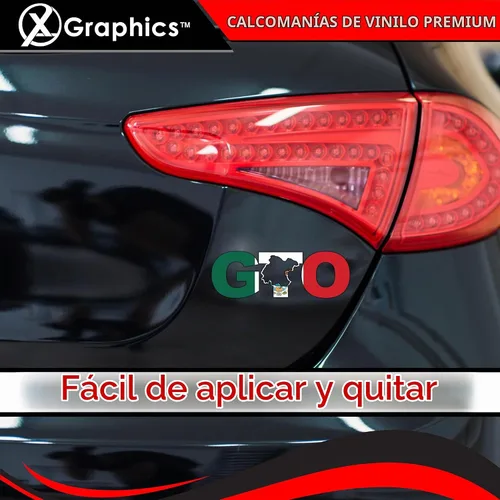 Vista 4 de GTO Guanajuato Bandera México - Calcomanía (8 x 2.6 pulgadas)