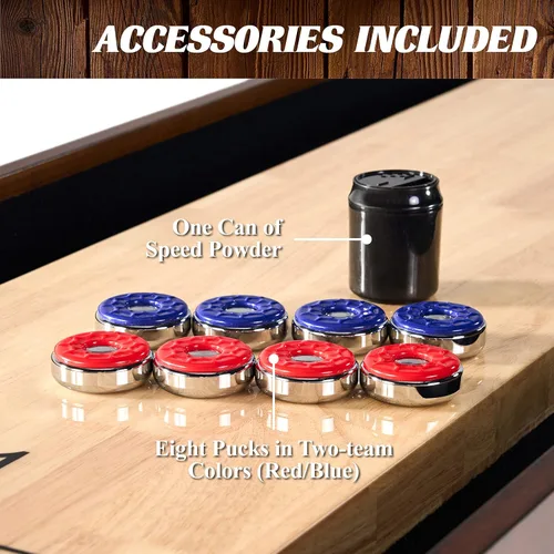 Vista 7 de Barrington Shuffleboard Múltiples estilos, colección clásica de juegos de arcade, diseños duraderos y elegantes con juegos de disco, perfecto