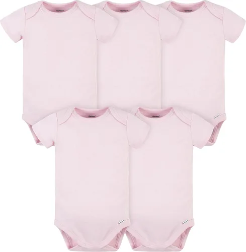 Vista 7 de Gerber Paquete de 5 mamelucos de algodón suave de primera calidad para bebés niños y niñas Negro