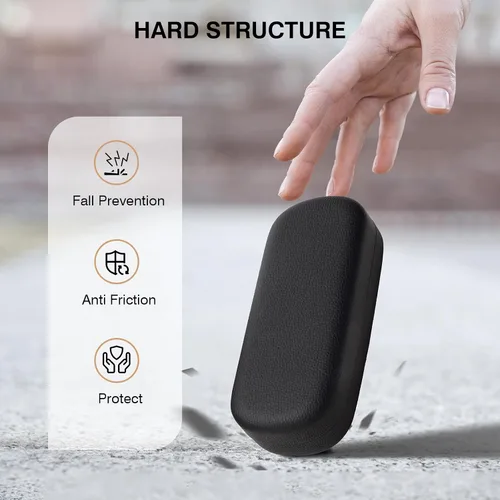 Vista 4 de Marvolia Estuche para gafas de sol, funda rígida grande de piel sintética para gafas de sol