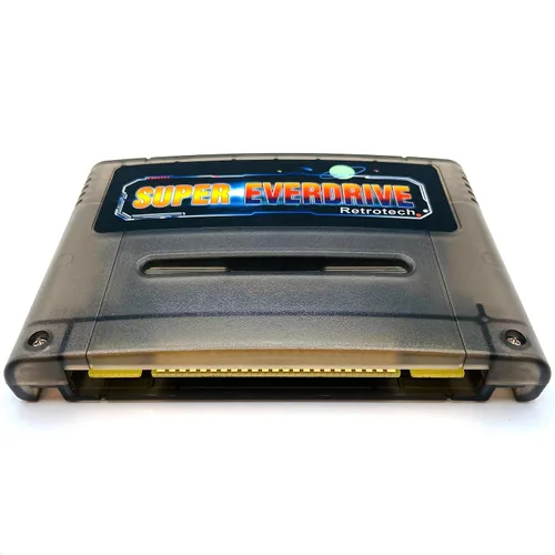 Vista 5 de Super Everdrive 800 In 1 EU Shell Game Cartridge For SNES Super Nintendo 16 Bit Console - Clear Black