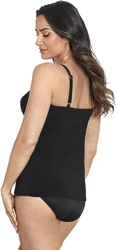 Vista 3 de Miraclesuit Traje de baño para mujer con nudo de amor, escote corazón, brasier con aros, tankini
