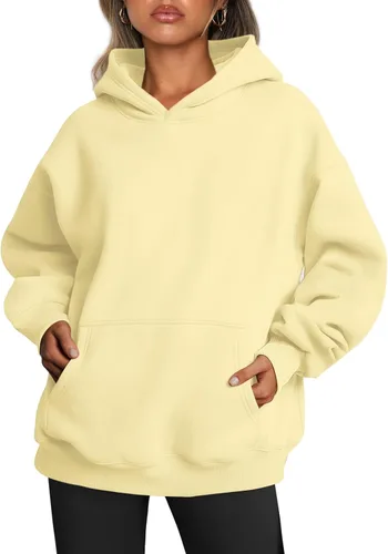 Vista 239 de Trendy Queen - Sudaderas extragrandes con capucha para mujer, suéteres de manga larga, sin botones, de vellón, de otoño, ropa de invierno