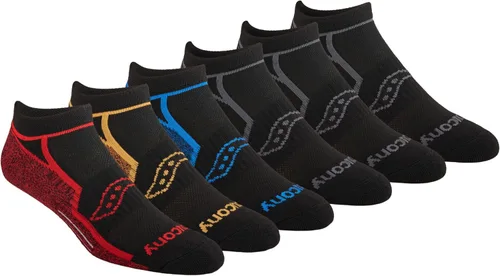 Vista 9 de Saucony Calcetines invisibles Rundry Bolt Performance para hombre, disponibles en tallas M-XXL (6, 12, 18 pares)