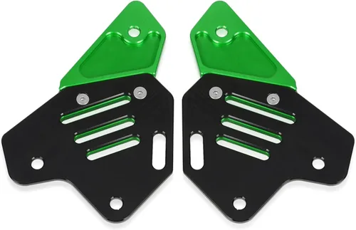 Vista 4 de Protector de pedal de motocicleta Protector de pedal trasero izquierdo derecho protector de talón placa compatible con Z900 Z 900 2017-2023 (verde)