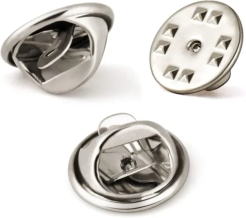 Vista 8 de Lapel Pin Backs, Safety Backs for Brooch Tie Hat Badge Insignia
