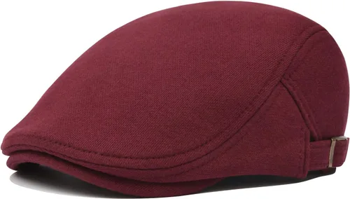 Vista 5 de VOBOOM Hombres Newsboy Cap Algodón Flat Ivy Gatsby Driving Hat