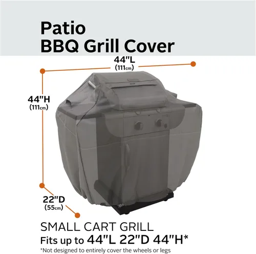 Vista 3 de Classic Accessories Ravenna - Cubierta para parrilla de barbacoa resistente al agua de 44 pulgadas