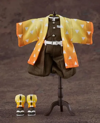 Vista 3 de Good Smile Demon Slayer: Kimetsu no Yaiba: Zenitsu Agatsuma Nendoroid - Conjunto de traje de muñeca, multicolor