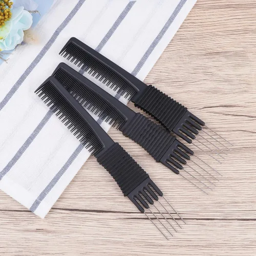 Vista 9 de Peinetas para el cabello - Fibra de carbono estática -cola Peines Herramientas para el cabello para estilos finos