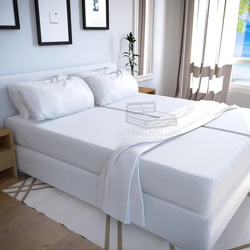 Vista 27 de Cottington Lane Juego de sábanas de 4 piezas tamaño individual, ropa de cama de microfibra ultra suave con bolsillo profundo de 16 pulgadas