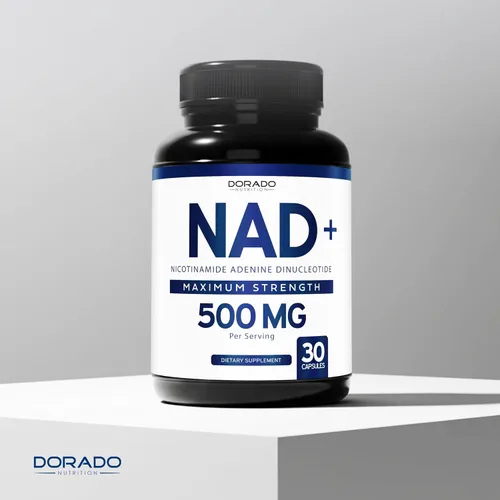 Vista 5 de Suplemento NAD (500 mg de 95% de NAD+ puro por porción), suplemento NMN, soporte de ribósido de nicotinamida NAD