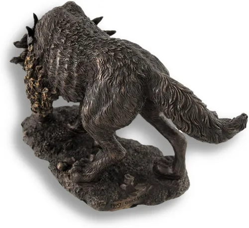 Vista 2 de Pacific Giftware PTC - Figura de estatua de Dios de bestia mística de Fenrir de 8.25 pulgadas