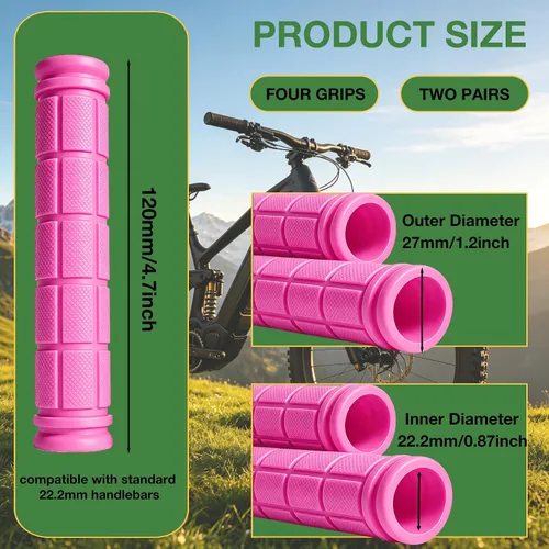 Vista 19 de 2 pares de empuñaduras para manillar de bicicleta para bicicletas
