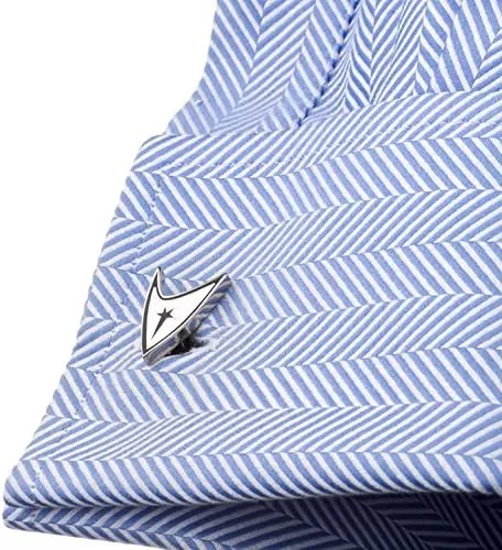 Vista 2 de Cufflinks Inc. Gemelos Star Trek Sheild para hombre