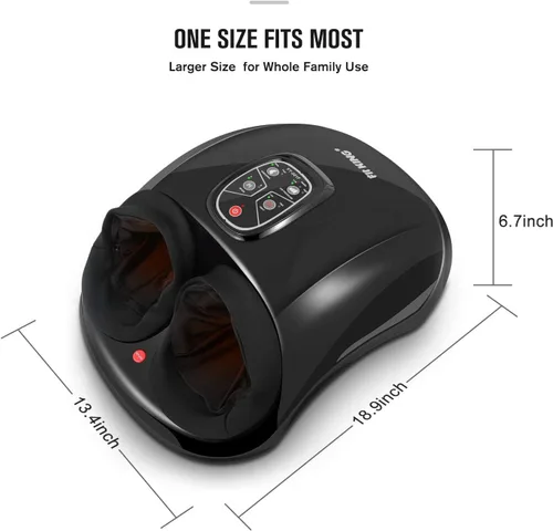 Vista 7 de FIT KING Masajeador de Pies Shiatsu con Calor, Máquina de Amasado Profundo, Masajeador de Reflexología Podal para Relajación de Pies y Alivio
