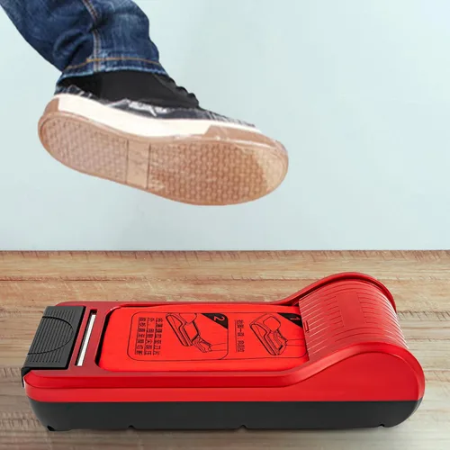 Vista 2 de Máquina de película para zapatos, 22.83 x 9.65 x 5.91 pulgadas, dispensador automático de cubiertas de zapatos, dispensador portátil para zapatos