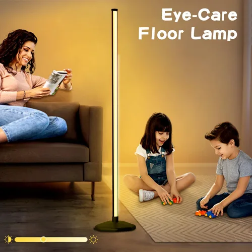 Vista 4 de LanAqua Lámpara de Pie de Esquina, Lámpara de Esquina LED RGB Inteligente, Lámpara de Pie LED que Cambia 16 Millones de Colores con Aplicación
