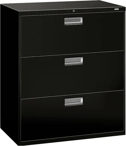 Vista 8 de Archivero lateral con 2 cajones HON Serie 600 de 30 in x 19 1/4 in, Acero, Putty Masilla
