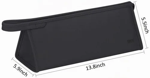 Vista 3 de BUBM Bolsa de almacenamiento de viaje portátil para Dyson Airwrap y Shark Naranja