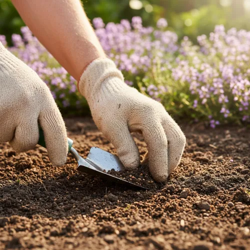 Vista 6 de Más de 20.000 semillas de tomillo rastrero cubierta del suelo, semillas de flores para plantar, Thymus Serpyllum perenne para jardín de rocas