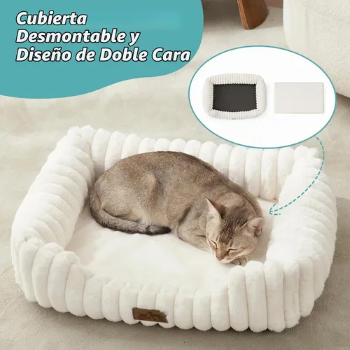 Vista 3 de COZY KISS Cama ortopédica para mascotas para gatos pequeños, 20 x 18 x 6