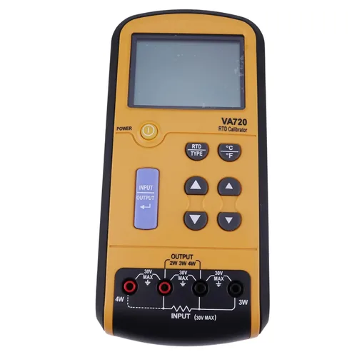Vista 2 de Calibrador de proceso multifunción VA720 para calibración mV mA de frecuencia RTD TC