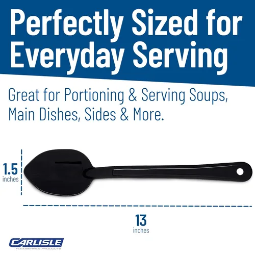 Vista 5 de Carlisle FoodService Products 442003 Cucharas de plástico para servir, 14 pulgadas, color negro (paquete de 12)